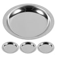 thumbnail image 1 of Porte-sac à Thé et Soucoupe Ensemble de 4 Petits sous-Verres Ronds en Acier Inoxydable pour Protection de Table, 1 of 9