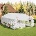 thumbnail image 2 of Uforic 16x32FT Party Tent Heavy Duty with Removable Sidewalls & 3 Storage Bags, Commercial Wedding Large Tent, Upgraded Galvanized Ripple Canopy,Waterproof, White, 2 of 9
