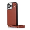 thumbnail image 1 of Crossbody Strap Shockproof Phone Bag And Wallet With Mirror Black Artificial Leather With Silver Detail Snap Phone Case Fit For IPhone 14 Promax 13 12 Pro Max, 1 of 1