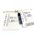 thumbnail image 3 of Hand Stamped, One Love, Cotton Drawstring Pouches 4" x 6", 3 of 3