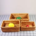 thumbnail image 6 of Rattan Square Serving Tray, Hand Woven Serving Basket with Handles, Wicker Fruit/Bread Serving Basket, 6 of 9