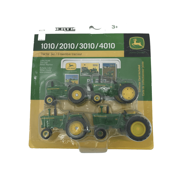 John Deere 1/64 Die Cast Metal Replica Tractor Set TBE45179 Walmart