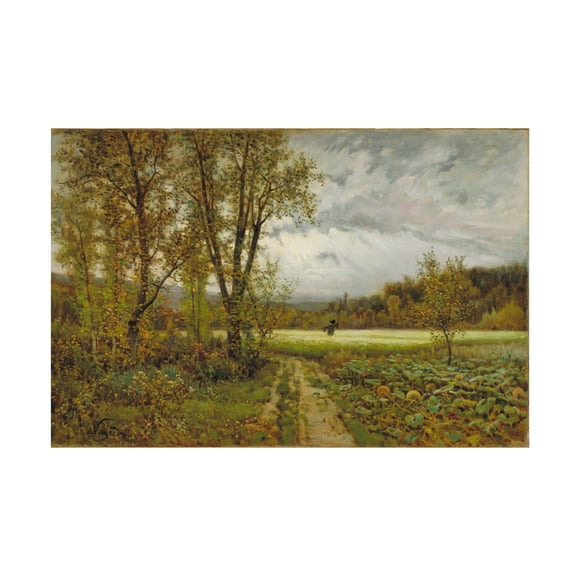 Joaquim Vayreda 'The Scarecrow' Canvas Art