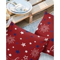 thumbnail image 2 of Pack of 2 Outdoor Pillow Covers, Independence Day Blue and White Star Withs Waterproof Square Throw Pillowcase Cushion Decorative Pillow Covers for Couch Patio Tent, 20x20 in, 2 of 6