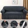 thumbnail image 3 of XCNGHU Elastic Seersucker Sofa Cover - Adjustable and Protective Slipcover for Living Room  Bedroom  or Office Decor - Stylish and Functional Sofa Protector, 3 of 5
