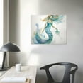 thumbnail image 3 of ONETECH  Watercolor Mermaid II Canvas Wall Decor by Artist Studio Arts for Living Room, Bedroom, Bathroom, Kitchen, Office, Bar, Dining &amp; Guest Room - Ready to Hang, 3 of 4