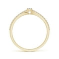 thumbnail image 2 of ANGARA Natural 0.05 Ct. Diamond Solitaire Promise Ring in 14K Yellow Gold for Women (Ring Size: 11.5), 2 of 9