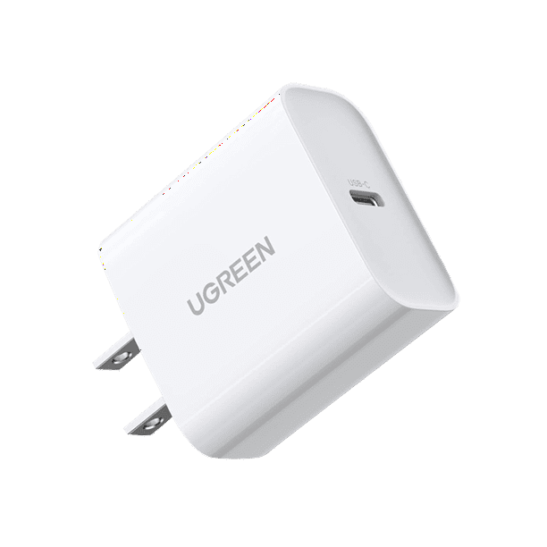 Cargador USB-C de 20W | 1 USB-C de Carga Rápida | QC4.0+ | PD3.0 | PPS | BC1.2| Carga Inteligente | Chip PWM | Múltiple Protección