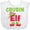 AA-White, variant on Inktastic Christmas Cousin Elf Boys or Girls Baby Bib