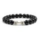 thumbnail image 1 of Pulsera con mancuernas para hombre y mujer, brazalete de cuentas ajustable, joyería de Yoga, brazaletes originales, color negro, 1 of 4