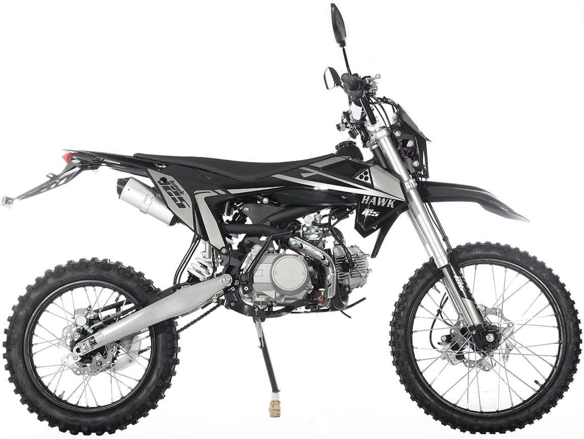 X-Pro Brand New 125cc Dirt Bike, All Lights 4 Manual Transmission Electric/Kick Start, 19"/16" Tires