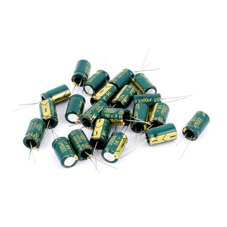 

21pcs Radial Aluminium Electrolytic Capacitor 16V 3300uF 150C LOW ESR 13 x 21mm
