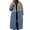 Light Blue, variant on AOMPMSDX Women's Coats Womens Winter Warm Lapel Fuzzy Coat Jacket Overcoat Spliced Mid Length Coat Suit Collar XXL AG