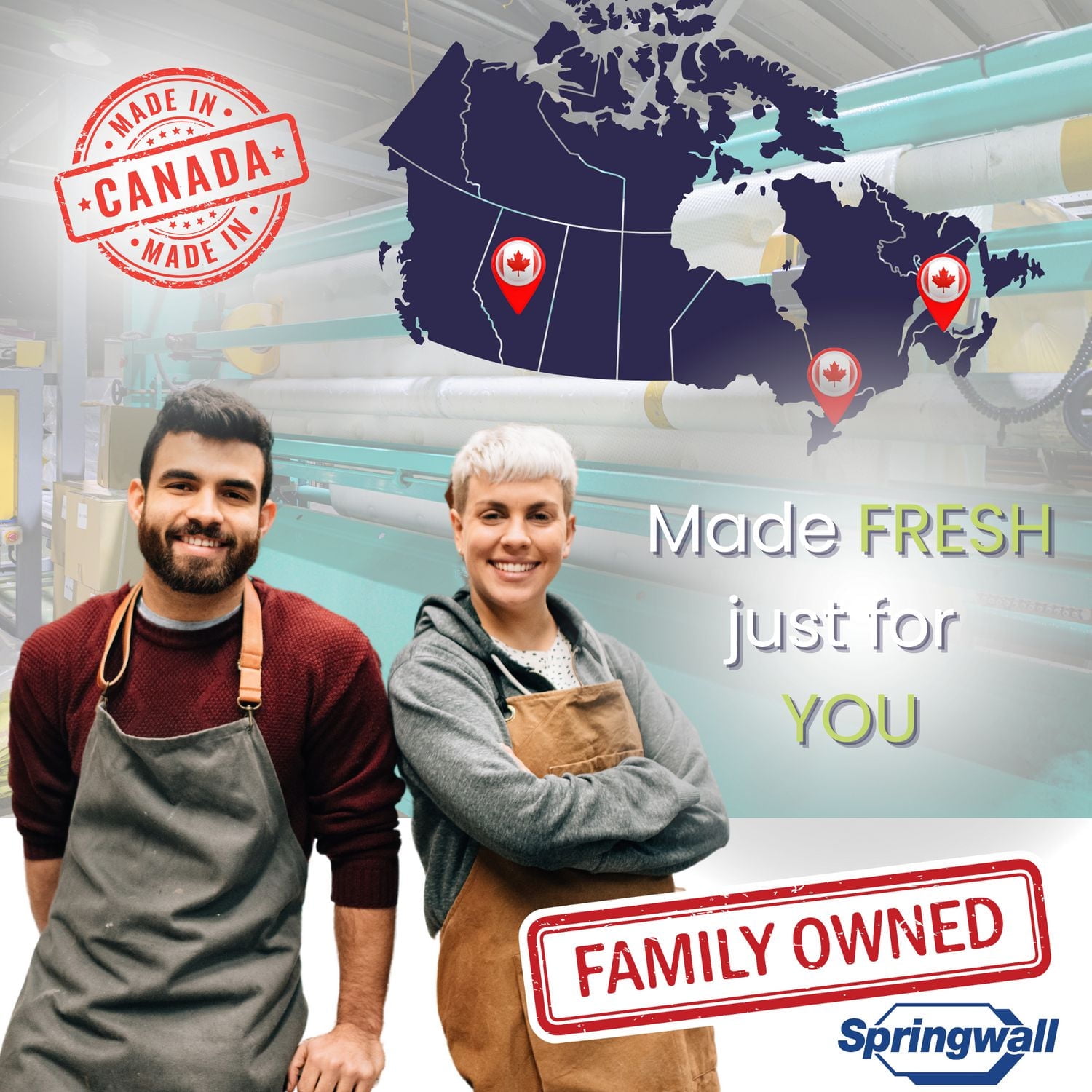 Luxury Evy Euro Top Firm Springwall - Canadian Locally Made - 14.5" Extra Large Height - Pocket Coil & Bio Comfort Luxury Foam