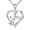 Silver + White Diamond, variant on Mom Necklace I Love You Mom Gifts Mother's Day Gifts 925 Sterling Silver Necklace Birthstone Necklace for Mom Birthday Gifts for Mom Gifts from Daughters Son Gifts For Women