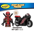 thumbnail image 1 of Figuras Lego Minifiguras De Bloques De Construcción Deadpool SpiderMan Ghost Rider Moto, 1 of 4