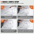 thumbnail image 5 of KFFKFF 13x21 inch Drawer Basket 2-Tier Wire Pull Out Cabinet Under Sink Organizer, 5 of 8