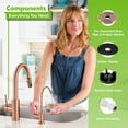 thumbnail image 3 of Modern Water Filter Faucet - Brushed Copper Faucet - 100% Lead-Free Drinking Water Faucet - Compatible with Reverse Osmosis Water Filtration Systems, 3 of 7