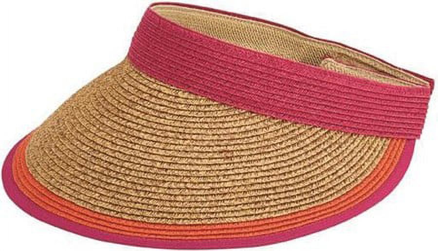 Women's San Diego Hat Company Visor with Contrast Color Stripe UBV047 - image 2 of 2