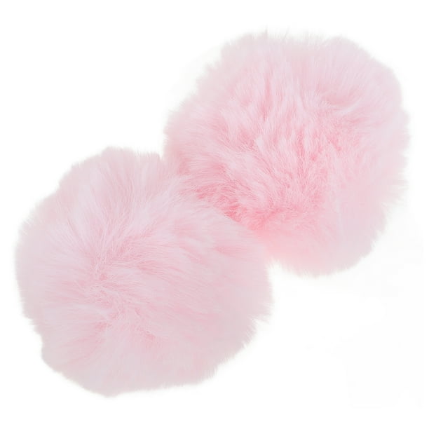 2 piezas de cola de conejo esponjosa, accesorios de disfraz para cosplay y Halloween, pompones para mujeres y niños, cola de conejo para fiesta de disfraces