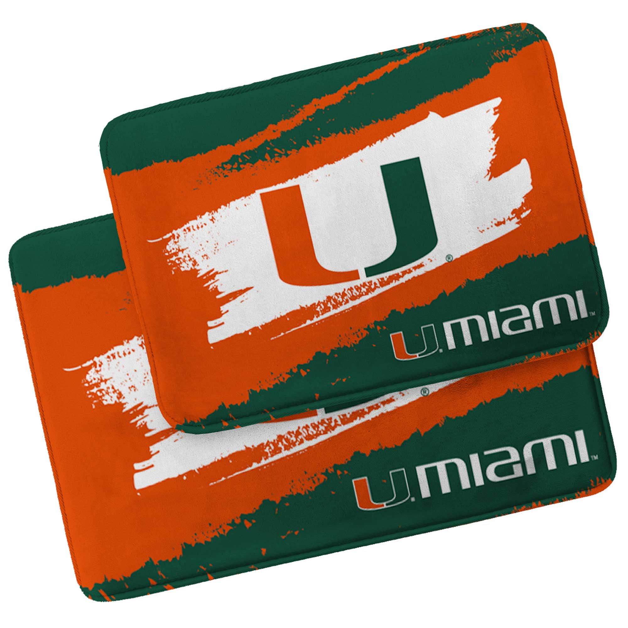 Pegasus Miami Hurricanes Shower Curtain & Bath Mat Set