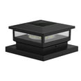 thumbnail image 2 of Seyotauo 8 LED Solar Post Cap Lights, Outdoor Decorative Post Solar Lights Black Shell Caps Fit 4x4 6x6 Pillars, Brightness Warm White LED Lighting for Garden Fence Deck Patio, 2 of 9