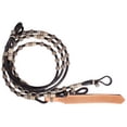 thumbnail image 2 of Professionals Choice Rawhide Romal Rein Natural/Black, 2 of 4