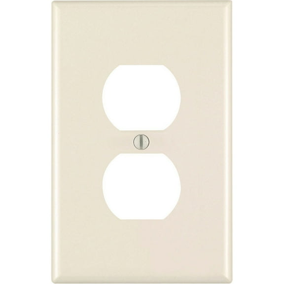 Leviton Duplex Outlet Wall Plate Oversized Traditional Style - 1 Gang, Brown