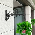 thumbnail image 4 of COFEST Metal Bird Wall Hanging Plant Bracket, Garden Balcony Iron Flower Pot Holder, Weather-Resistant Outdoor Wall Planter Hanger, Sturdy Steel Flower Pot Wall Mounted Hook black, 4 of 7