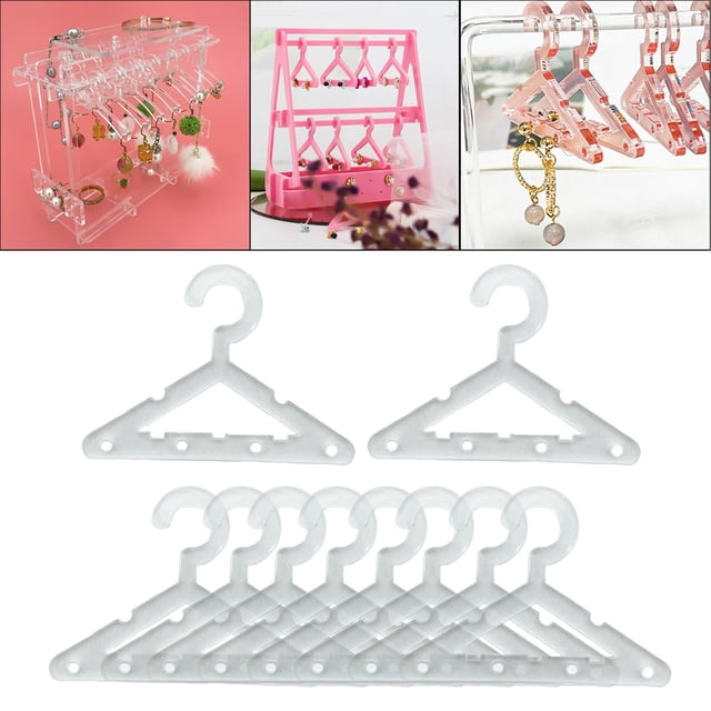 Soporte de exhibición Yinane Perchero Acrílico Mini para aretes claro