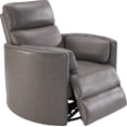thumbnail image 6 of Pemberly Row Modern Leather Charcoal Power Swivel Glider Recliner (Two Pack), 6 of 9