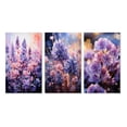 thumbnail image 2 of Designart "pasture Lavender Enchantment I" Floral & Botanical Wall Art Set Of 3 - Purple Meadow Canvas Set For Living Room Decor, 2 of 6