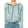 thumbnail image 6 of FashionStream Women's Hooded Denim Jacket, Blue, Fashion Jackets, 6 of 6