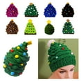 thumbnail image 4 of Qisuw Knitted Christmas Tree Hat Keeping Warm Head Hat Decorations Supplies for Holiday Birthday New Year Party Decorations, 4 of 20