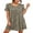 04-FP-Leopard Khaki, variant on JWD Womens Sleepwear Short Sleeve Nightgown Soft Sleepshirt Pleated Nightshirt Scoopneck Casual Loungewear
