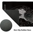 thumbnail image 5 of Japanese Sea Wave Large Gaming Mouse Pad The Great Wave Kanagawa 31.5x11.8in Extended Keyboard Mat Non-Slip Rubber Base Stitched Edges Home Office Essential, 5 of 6