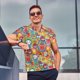 thumbnail image 4 of Balery Boho Cute Owls Camisa Polo de Hombre con Estampado, de Manga Corta y Tejido Medio, Camisa Tipo Golf Polo-Large, 4 of 6