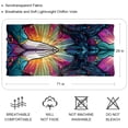 thumbnail image 2 of the Hands of Prayer Chiffon Yarn Silk Hair Scarf for Women - Breathable Translucent Lightweight Wrap Shawl - 180x73cm Size Accessory, 2 of 6