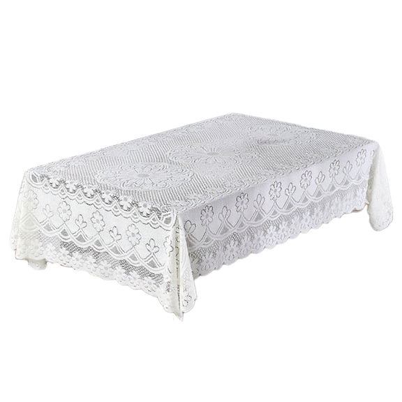 PBAZIH Table Cloths With Fringe, 100% Polyester, Easy Care, Wrinkle Resistant, Ideal for Dining Rooms, Weddings, Parties, Picnics, Enhance Your Dining Ambience