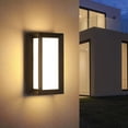 thumbnail image 1 of Outdoor Wall Light, 18W Modern Outdoor Wall Light, IP65 Waterproof Exterior Wall Lamp 3000K Warm White for Terrace, Garden, Patio, Pathway, 1 of 5