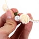 thumbnail image 5 of Diadema de flores con perla y rosa para novia, tocado para niña, 5 of 8
