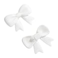 thumbnail image 2 of Silicone Bow Headphone Accessory 3D Bows for Headphones Cute Earphone Bow Decorations Playful Headphone Clip Decor for Women (2 Pack,White), 2 of 7