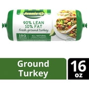 JENNIE-O Ground Turkey 90% Lean / 10% Fat - 1 lb. chub 16 oz