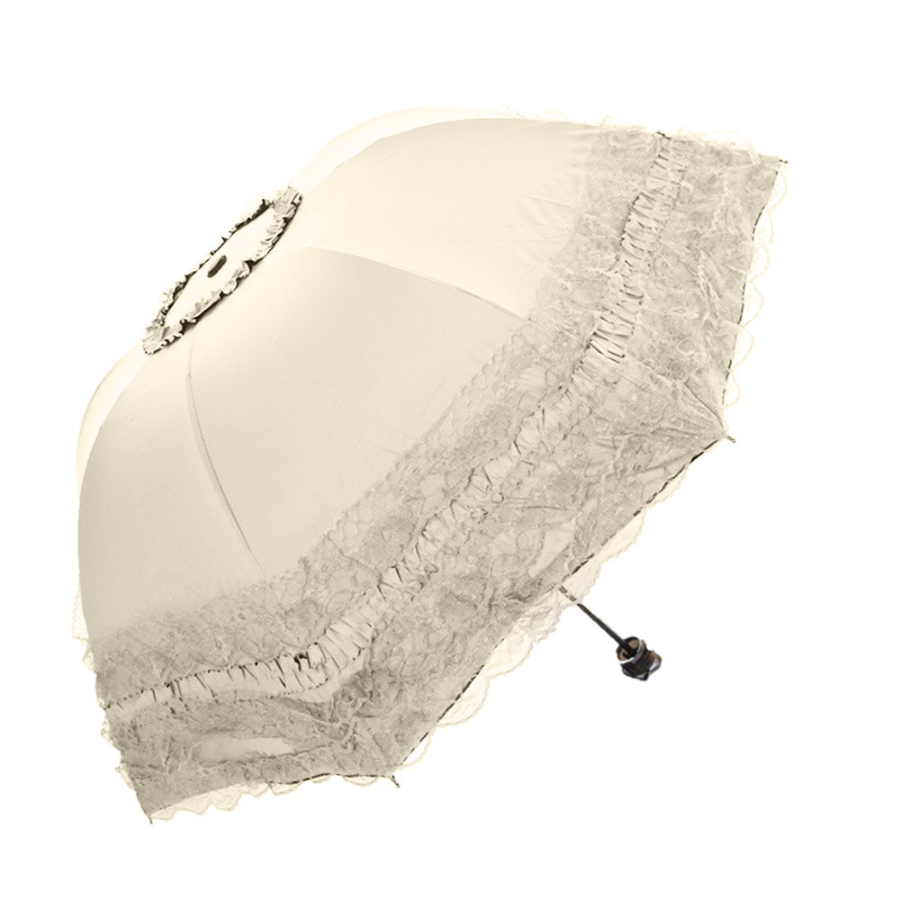 Cute Dental Fabric Automatic Tri-Fold Umbrella Parasol Sun Umbrella Sunshade 