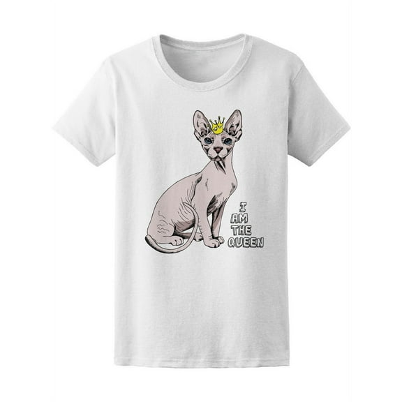 Sphynx Cat With A Little Crown T-Shirt Women -Image by Shutterstock, Female x-Large