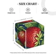 thumbnail image 4 of Lsque Strawberry2 Printed Tissue Box Cover Holder, Facial Paper Organizer Dispenser,Square with Bottom Belt, PVC Leather Decorative Organizer, 4 of 8