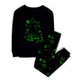 thumbnail image 2 of The Children's Place Baby, Toddler, & Girls Snug Fit Glow-in-the-Dark Cat Witch Cotton Pajamas, Sizes 12M-16, 2 of 4