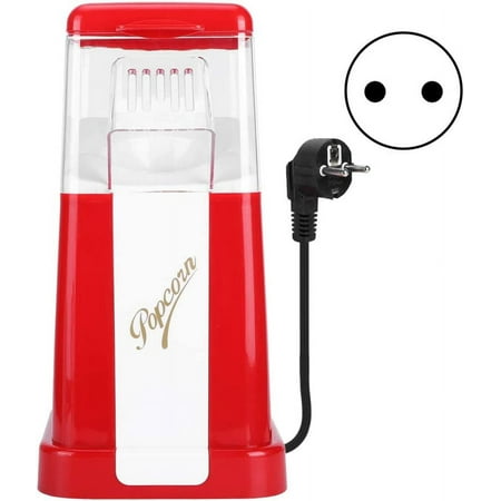 

XJU-Electric Automatic Instant Popcorn Machine With Removable Measuring Lids Mini Portable Plastic Popcorn Maker Household Corn Popper for Kitchen Red 5.9 X 5.9 X 11.4In(220V)-0904