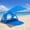 Blue with Canopy, variant on Portable Sun Shelter for 2/3/4/6-8 Person with UPF 50+ UV Protection, Easy Setup Waterproof Beach Shade Canopy Cabana for Family Outdoor and Picnics, Fishing with Carrying Bag – Beach Tent