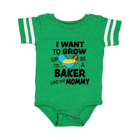 

Inktastic I Want to Grow Up to Be a Baker Like My Mommy Gift Baby Boy or Baby Girl Bodysuit